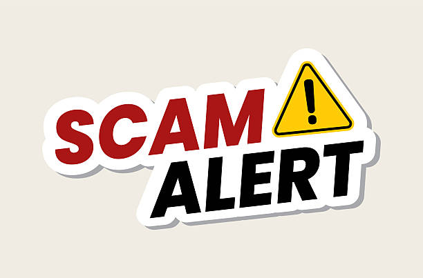 Red "Scammer Alert" warning icon